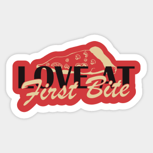 Love at The First Bite Sticker